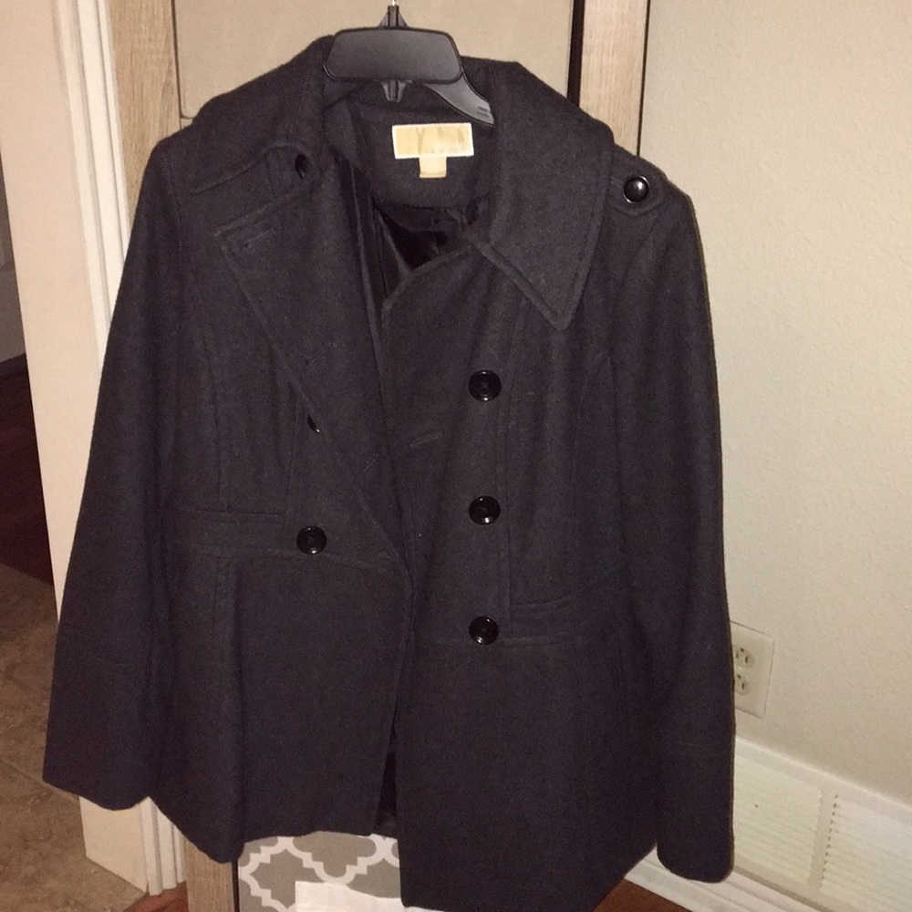 Michael Kors Charcoal Grey Peacoat